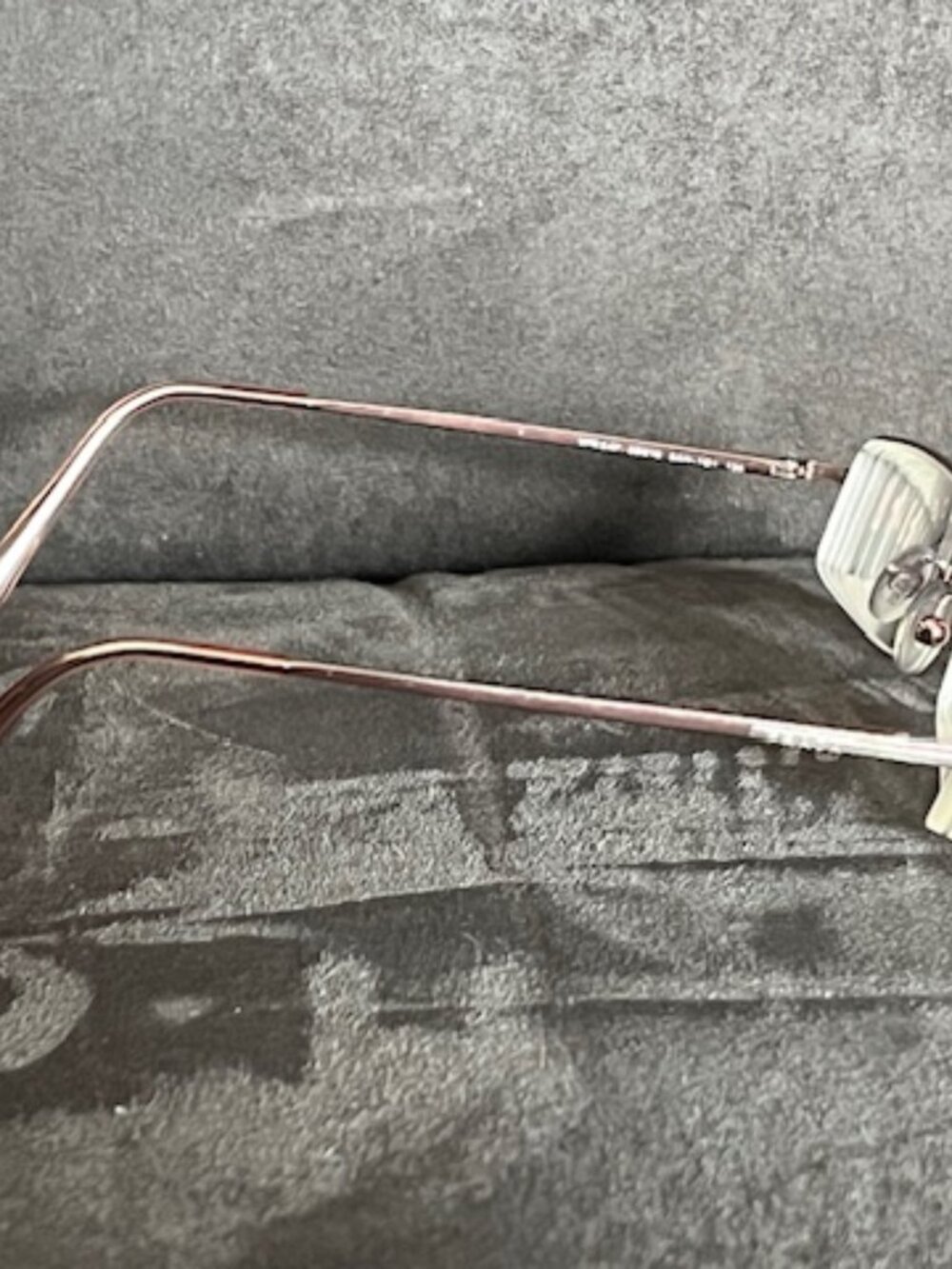 Prada Half Rimless Eyeglasses VPR 54F Silver/Rose Gold Frame, Made in Italy - Picture 6 of 9